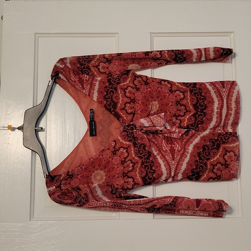 The Limited - Women's Long Sleeve V Neck Stretch Shirt